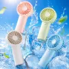 Colorful handheld mini fan, portable silent USB charging mini desktop fan Specification image